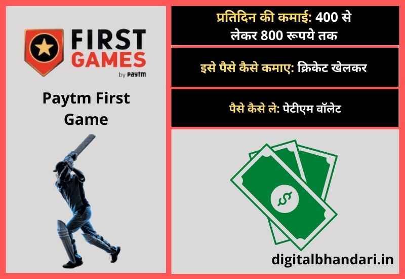 Paytm First Game – Cricket Paytm Cash App Download