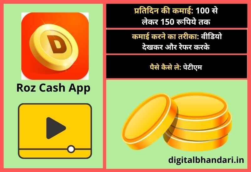 Roz Cash App – Video Dekhe Aur Paise Kamaye App Download